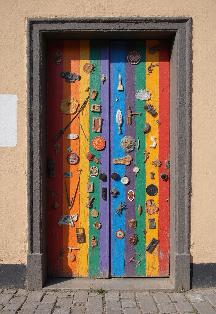 29 Class Door Decoration Ideas That Make Your Classroom Fun and Welcoming - 8. Rainbow of Cultures