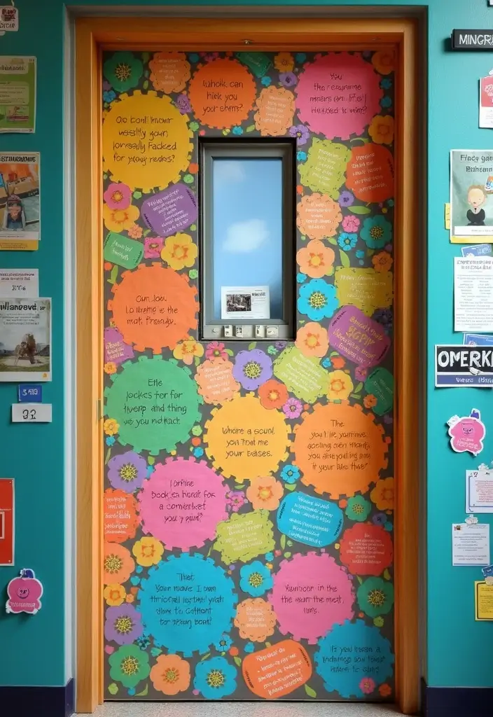 29 Class Door Decoration Ideas That Make Your Classroom Fun and Welcoming - 9. Motivation Station