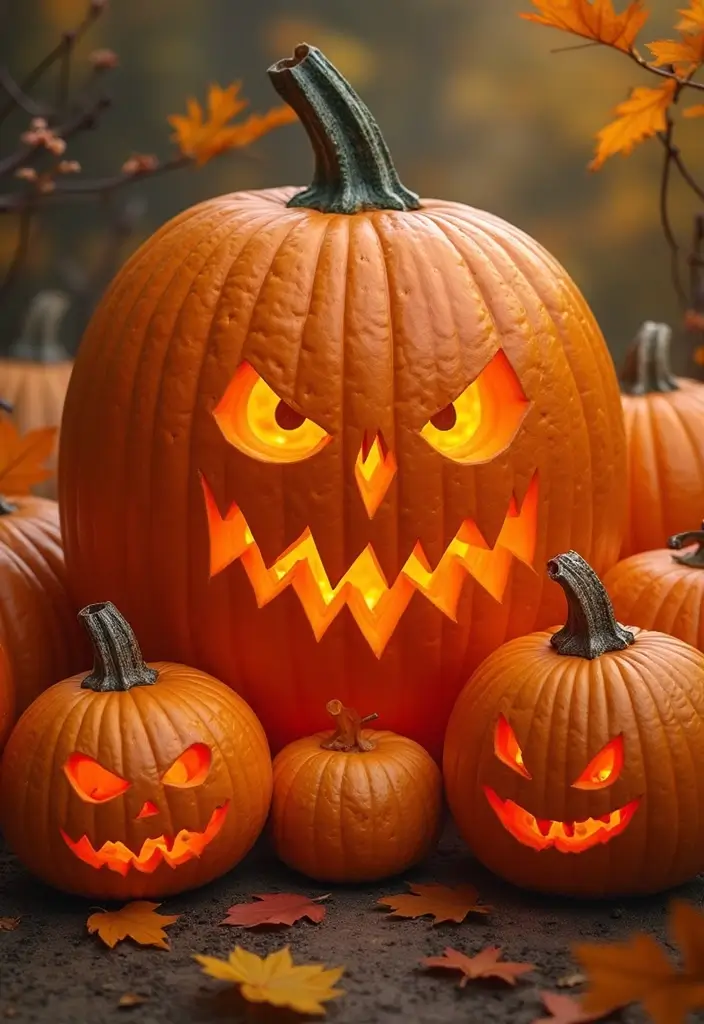 29 Cute Couple Pumpkin Painting Ideas That Are Fun Romantic and Unique - 29. Unique Sculpted Shapes