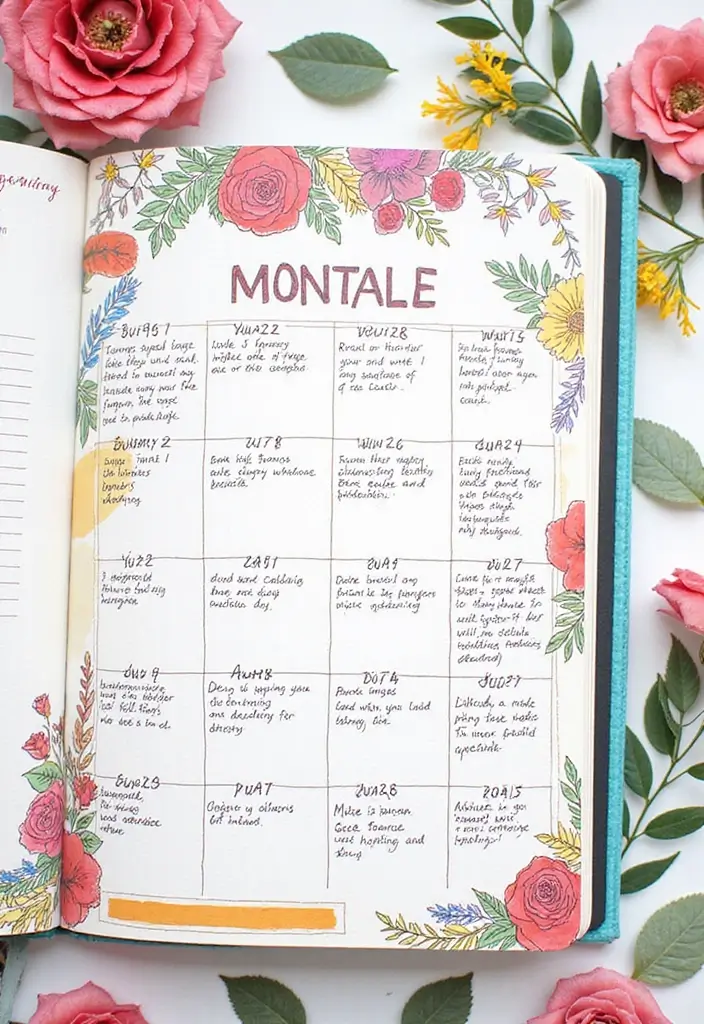 29 Cute Diary Decoration Ideas That Make Writing Fun and Adorable 58 29 Cute Diary Decoration Ideas That Make Writing Fun and Adorable - 12. Monthly Index Pages