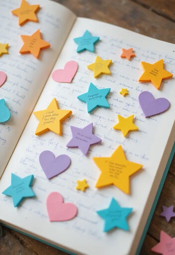 29 Cute Diary Decoration Ideas That Make Writing Fun and Adorable 80 29 Cute Diary Decoration Ideas That Make Writing Fun and Adorable - 16. Charming Sticky Notes