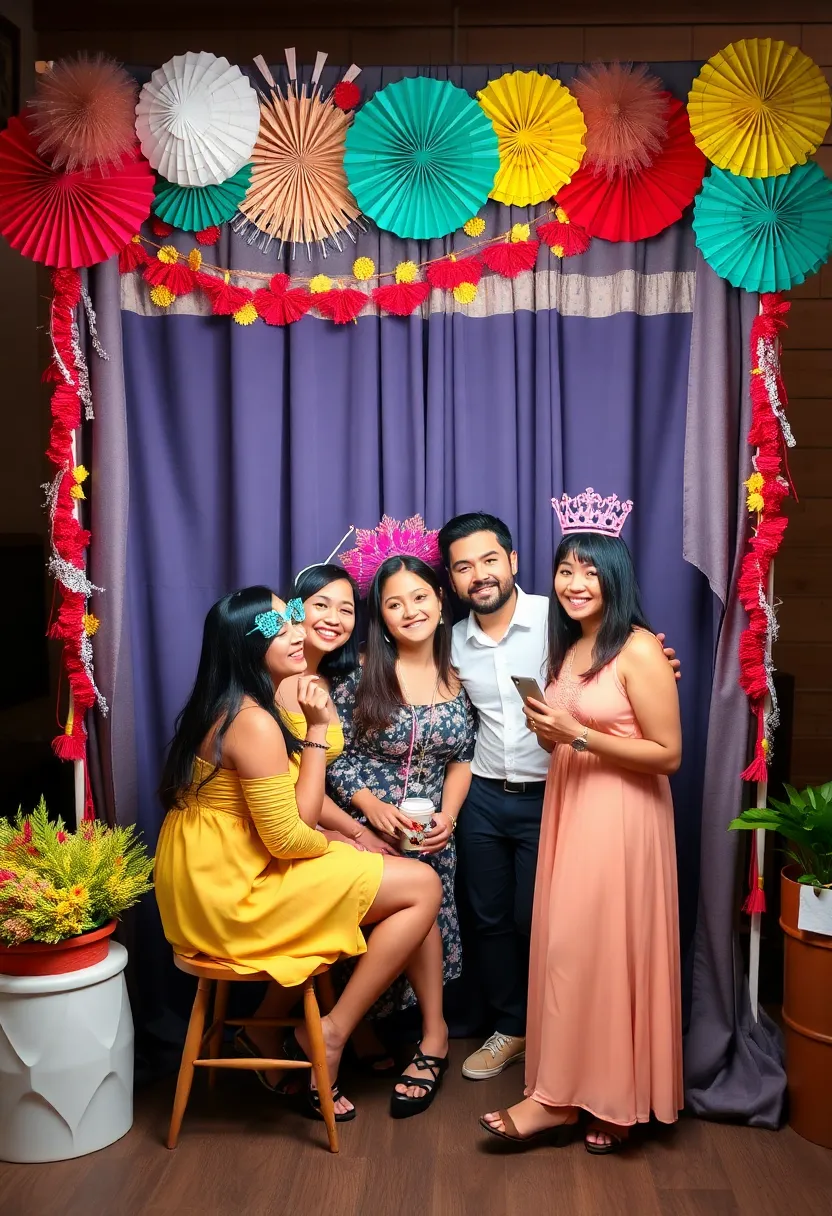29 DIY Birthday Decoration Ideas That Make Parties Memorable and Colorful - 15. Festive Photo Booth with Upcycled Materials