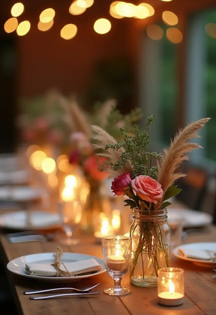 29 DIY Birthday Decoration Ideas That Make Parties Memorable and Colorful - 3. Upcycled Table Centerpieces