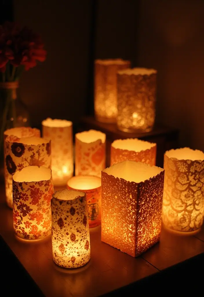 29 DIY Diya Decoration Ideas That Make Your Festive Lamps Shine Bright 86 29 DIY Diya Decoration Ideas That Make Your Festive Lamps Shine Bright - 16. Wax Paper Wonders