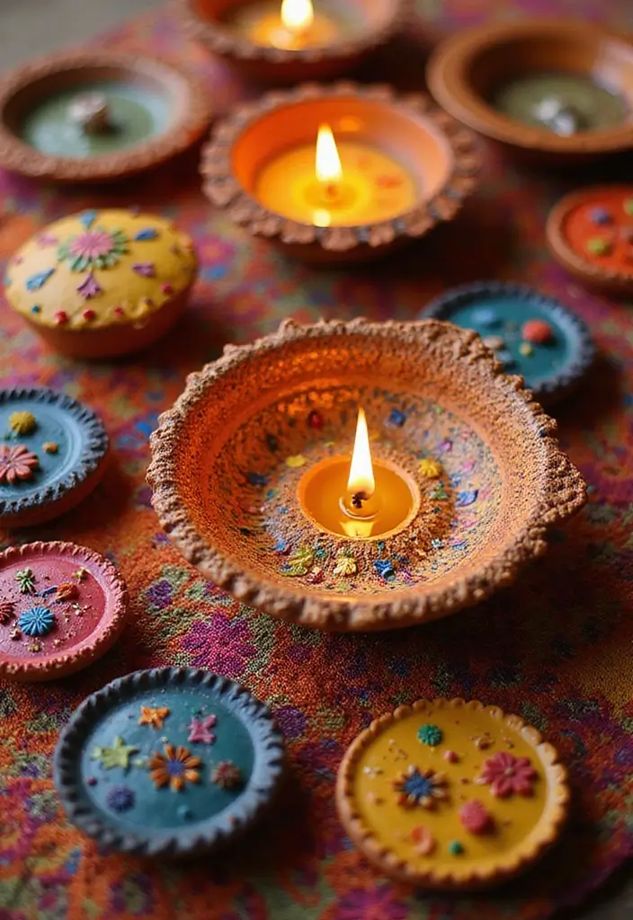 29 DIY Diya Decoration Ideas That Make Your Festive Lamps Shine Bright 134 29 DIY Diya Decoration Ideas That Make Your Festive Lamps Shine Bright - 24. Doodle Diyas