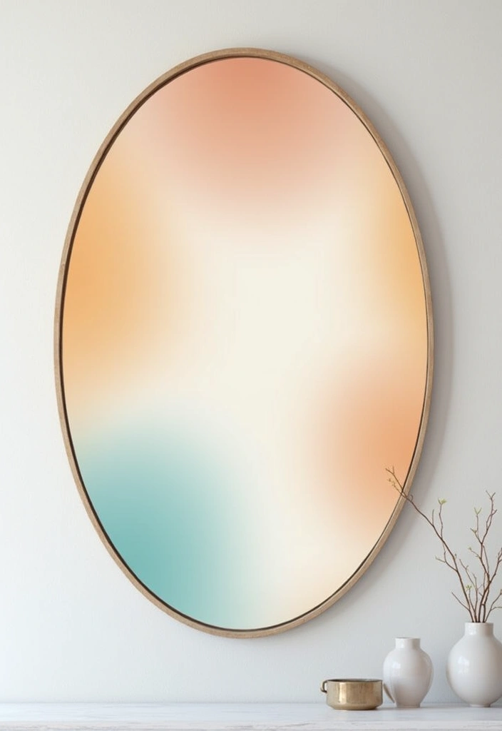 29 DIY Mirror Painting Ideas That Transform Ordinary Mirrors Into Art - 15. Colorful Ombre Effect