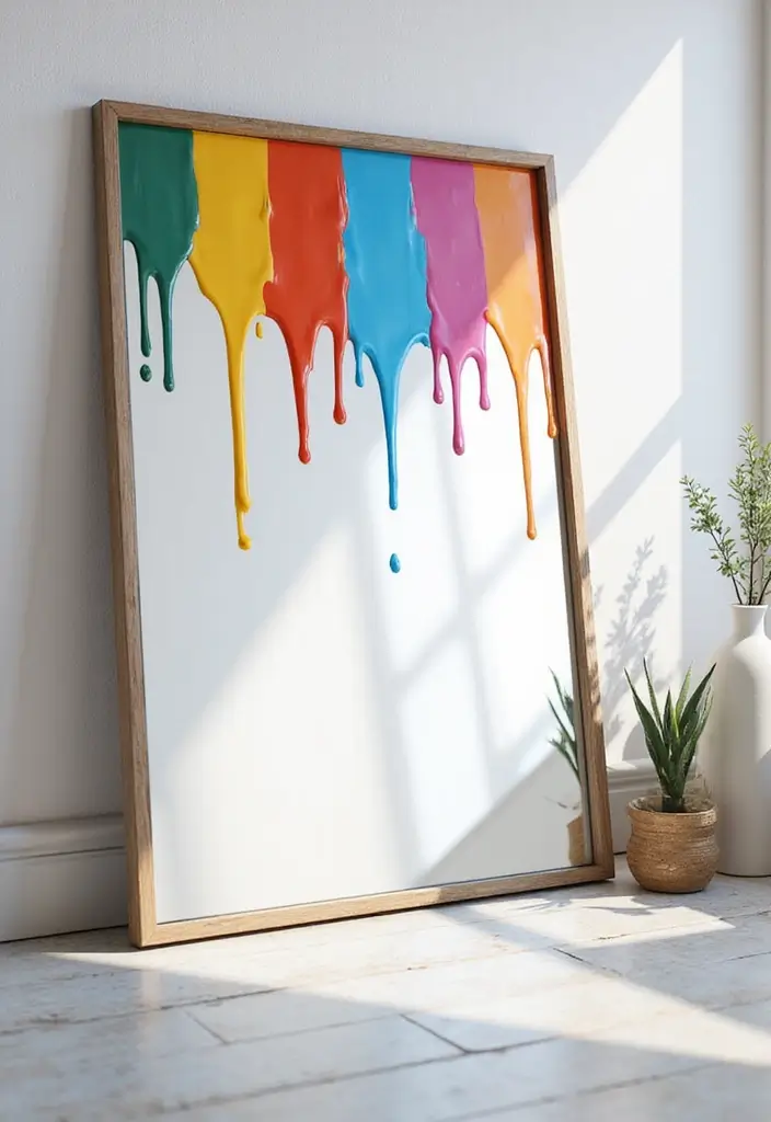 29 DIY Mirror Painting Ideas That Transform Ordinary Mirrors Into Art - 19. Artistic Drip Techniques