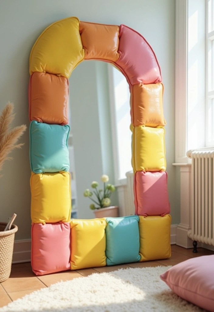 29 DIY Mirror Painting Ideas That Transform Ordinary Mirrors Into Art - 24. Customizable Color Blocks