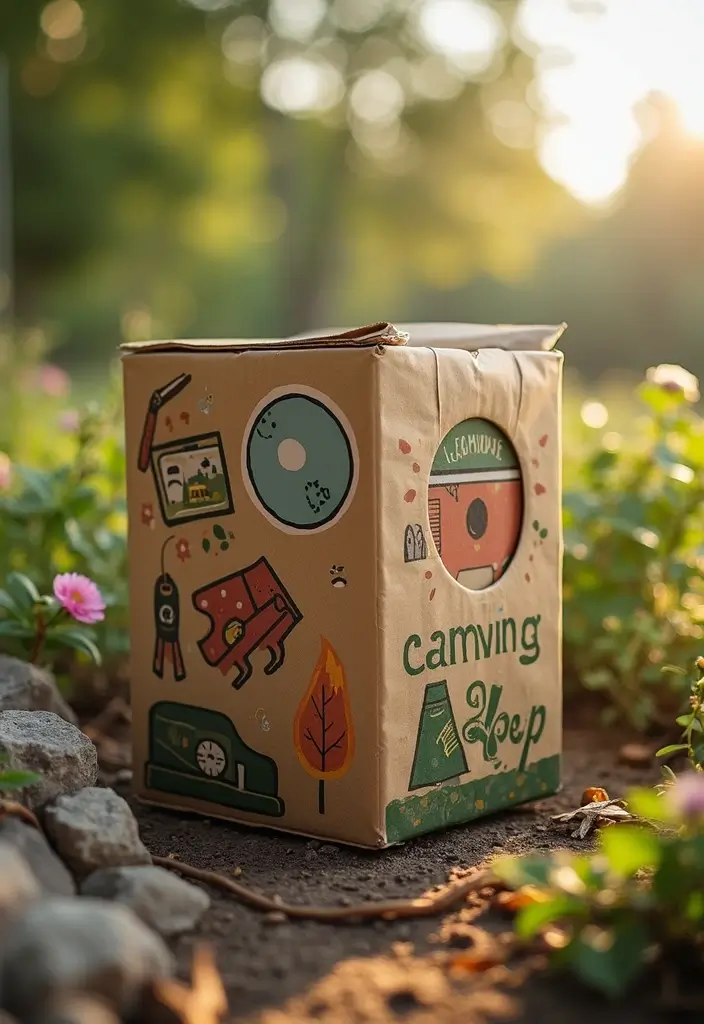 29 DIY Package Drop Box Ideas That Make Receiving Packages Easy - 27. Camping Gear Drop Box