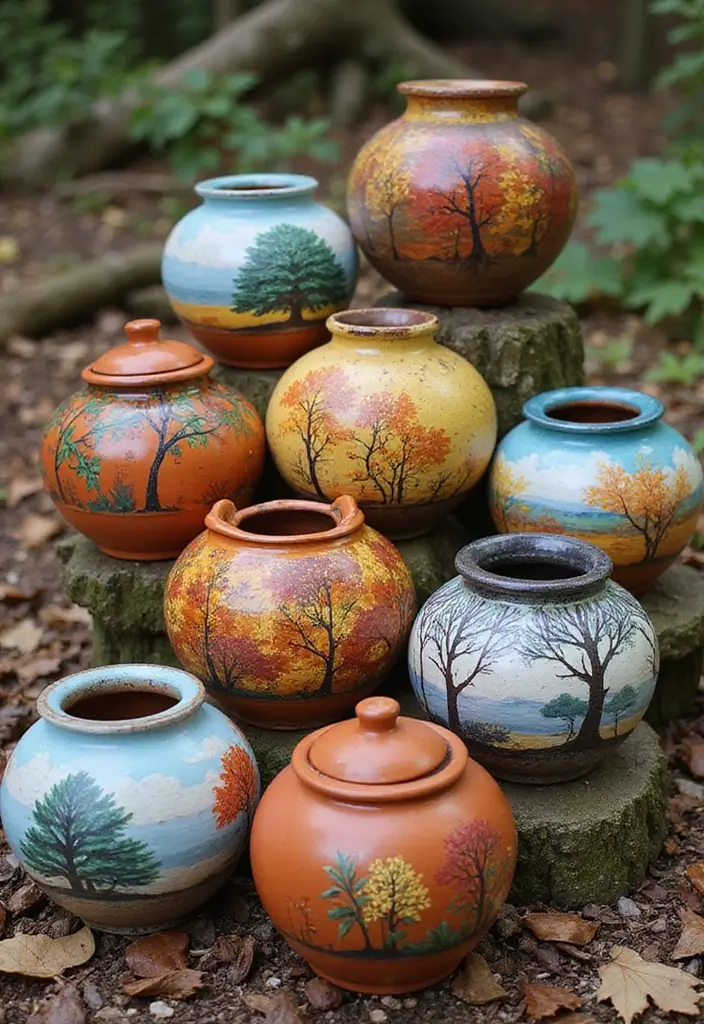 29 DIY Pot Painting Ideas Anyone Can Try for Quick Creative Projects - 29. Seasonal Themes