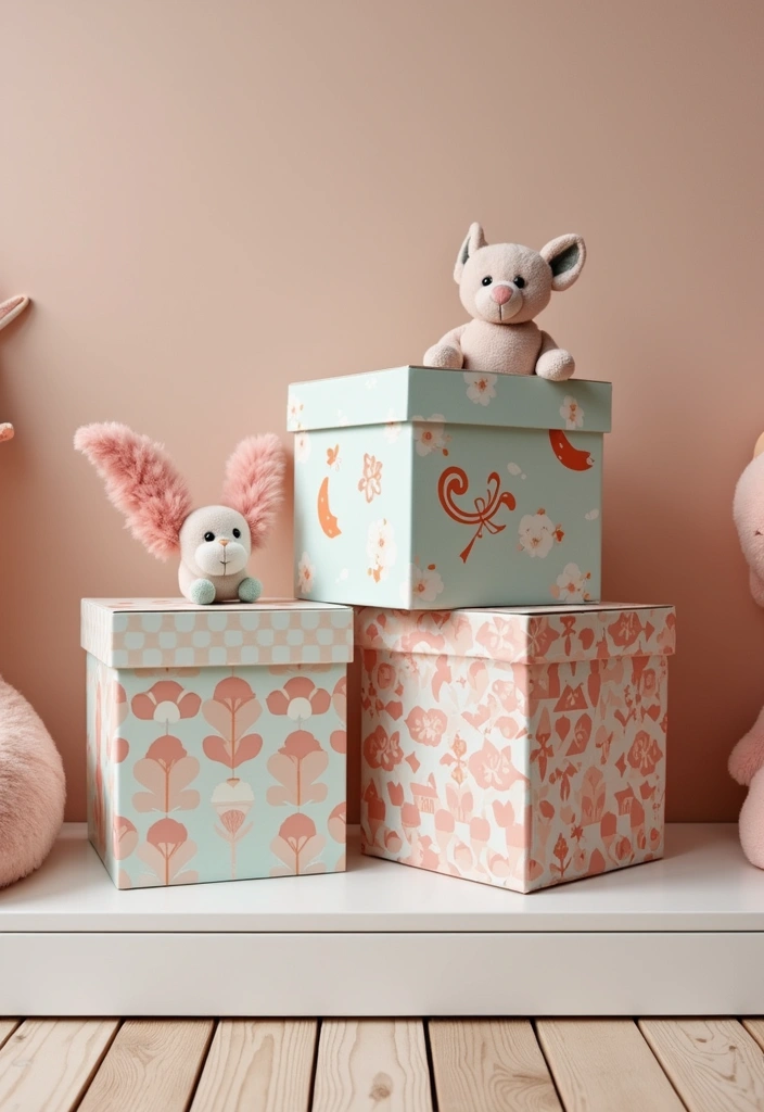 29 DIY Toy Box Ideas That Keep Playrooms Organized and Fun - 19. Decorative Toy Boxes