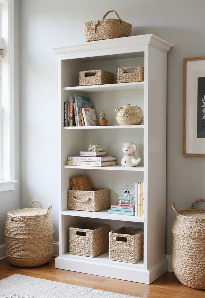 29 DIY Toy Box Ideas That Keep Playrooms Organized and Fun - 22. Stylish Bookcase Toy Organizer