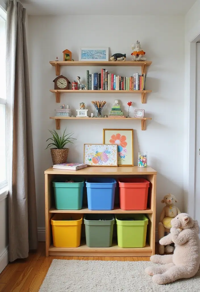 29 DIY Toy Box Ideas That Keep Playrooms Organized and Fun - 8. DIY Bookshelf Toy Box
