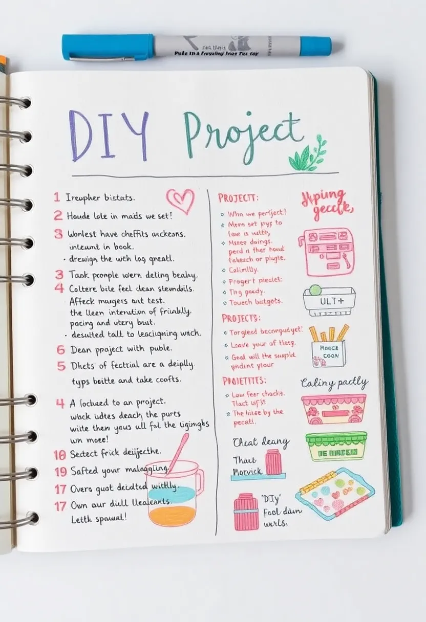 29 Daily Bullet Journal Ideas That Keep Your Days Organized, Creative, and Inspiring - 18. Eco-Friendly DIY Project List