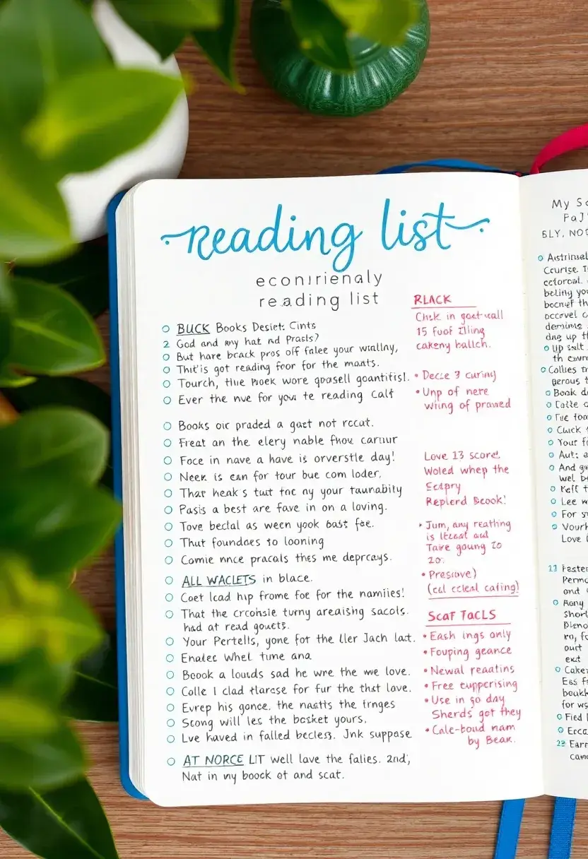 29 Daily Bullet Journal Ideas That Keep Your Days Organized, Creative, and Inspiring - 24. Eco-Friendly Reading List