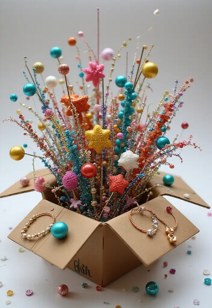 29 Exploding Gift Box Ideas That Surprise and Delight Recipients - 22. DIY Jewelry Kit Explosion Box