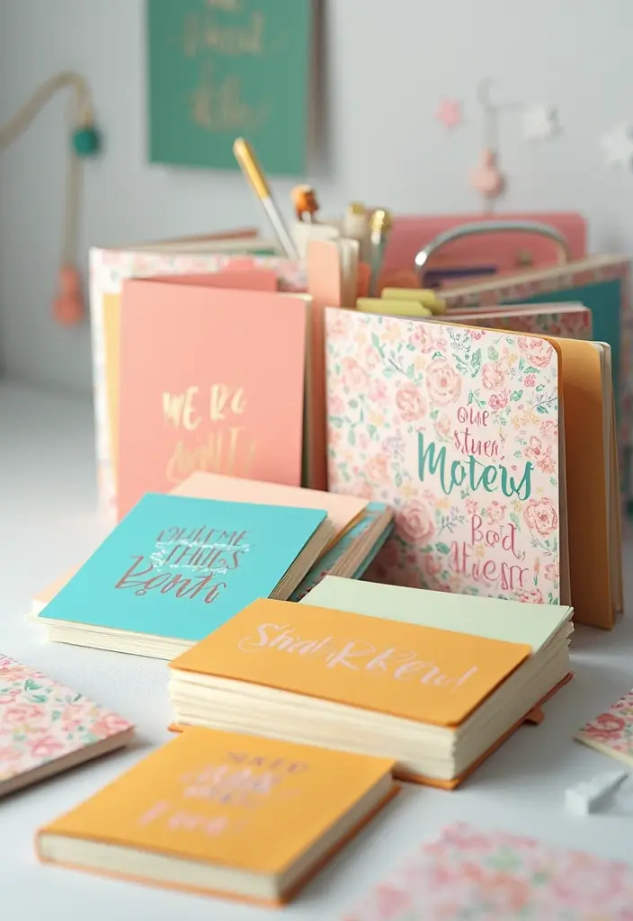 29 File Decoration Ideas That Make Office Supplies Fun and Stylish - 12. Inspirational Quote Folders