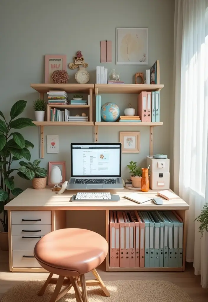 29 File Decoration Ideas That Make Office Supplies Fun and Stylish - 21. Themed File Areas