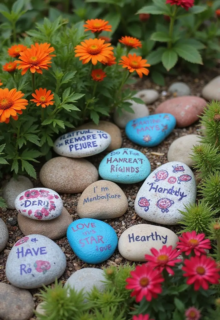 29 Friend Craft Ideas That Make Thoughtful Handmade Gifts - 12. Painted Rock Garden Decor
