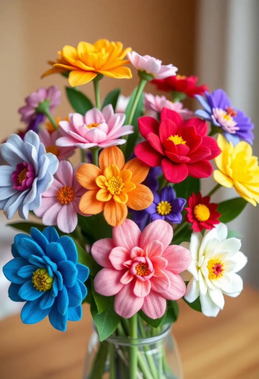 29 Friend Craft Ideas That Make Thoughtful Handmade Gifts - 28. Handmade Felt Flowers