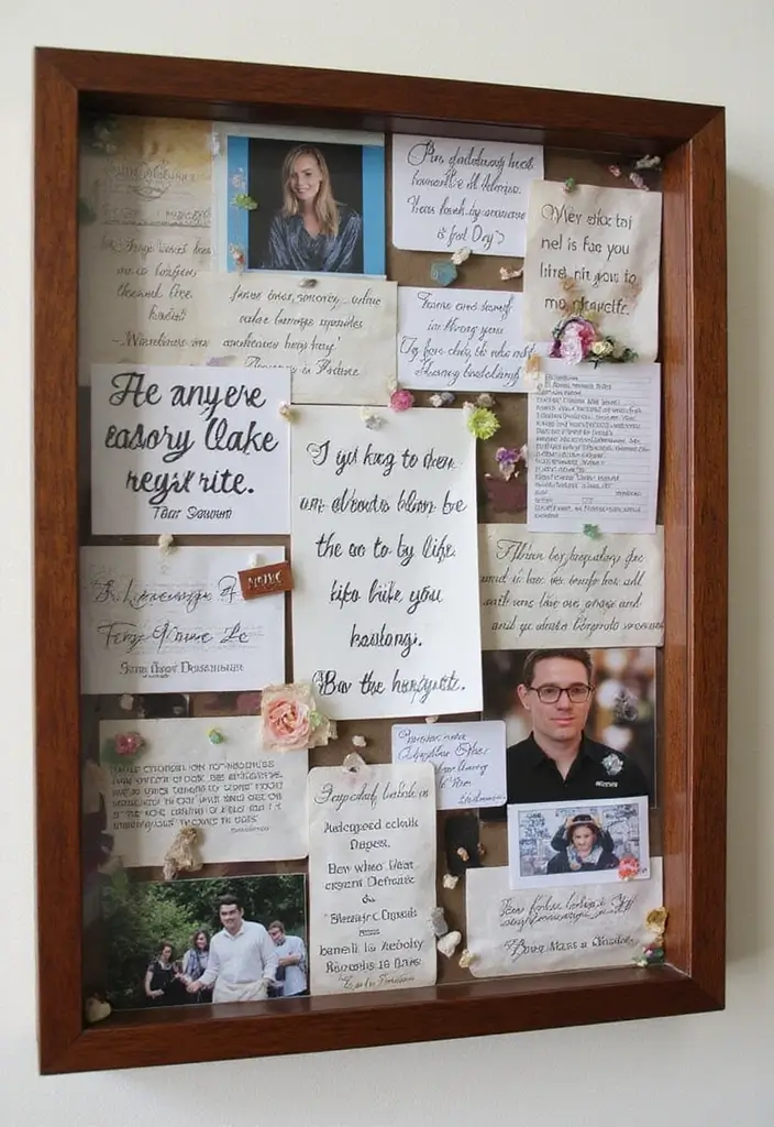 29 Graduation Shadow Box Ideas That Preserve Memories Forever - 10. Grad Quotes Collage Shadow Box