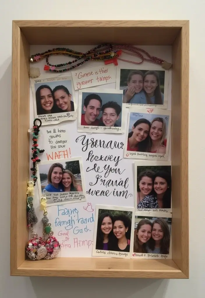 29 Graduation Shadow Box Ideas That Preserve Memories Forever - 12. Graduation Friend Memories Box