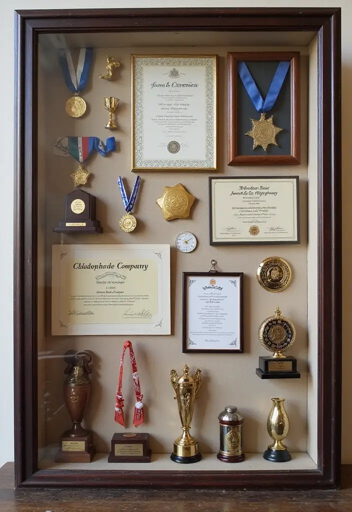 29 Graduation Shadow Box Ideas That Preserve Memories Forever - 14. A Home for Your Honors and Awards