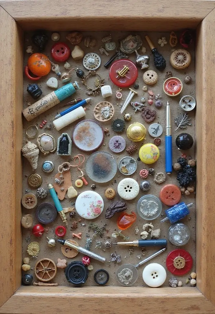 29 Graduation Shadow Box Ideas That Preserve Memories Forever - 15. Small Objects and Trinkets Box