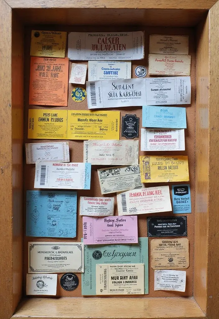 29 Graduation Shadow Box Ideas That Preserve Memories Forever - 2. Memory Lane: Ticket Stubs and Programs