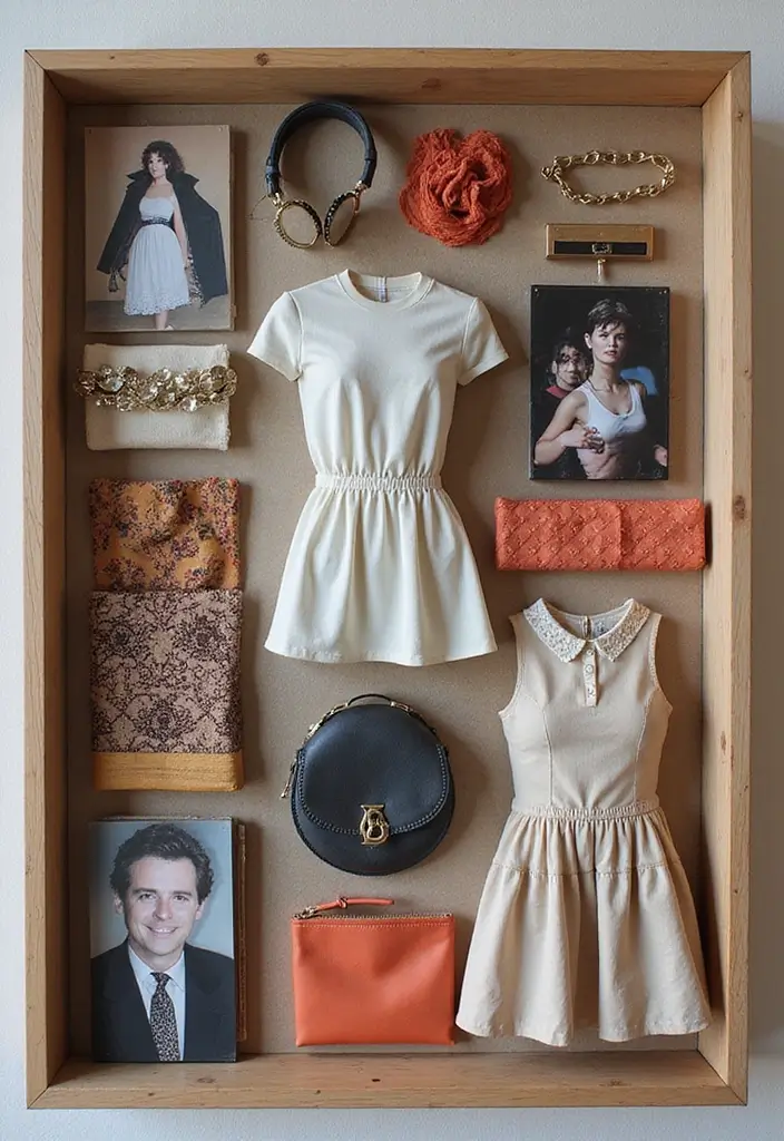 29 Graduation Shadow Box Ideas That Preserve Memories Forever - 26. Iconic Fashion Moments Shadow Box