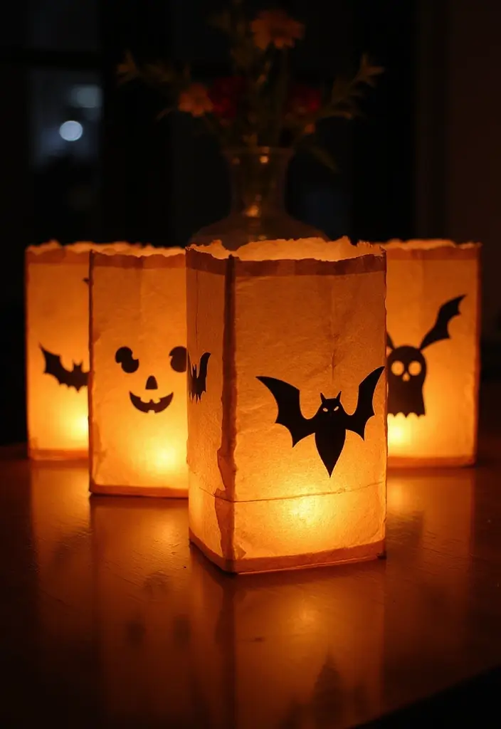 29 Halloween Decoration Ideas Indoor That Transform Your Space Spooky and Fun - 14. DIY Paper Lanterns