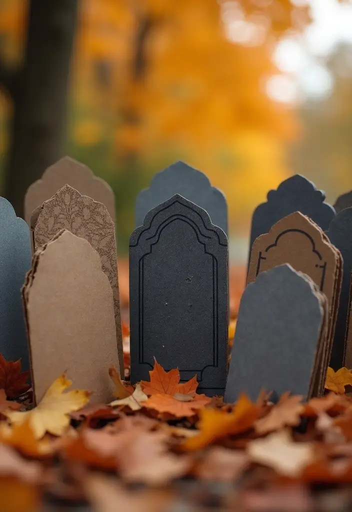 29 Halloween Decoration Ideas Indoor That Transform Your Space Spooky and Fun - 17. DIY Tombstones