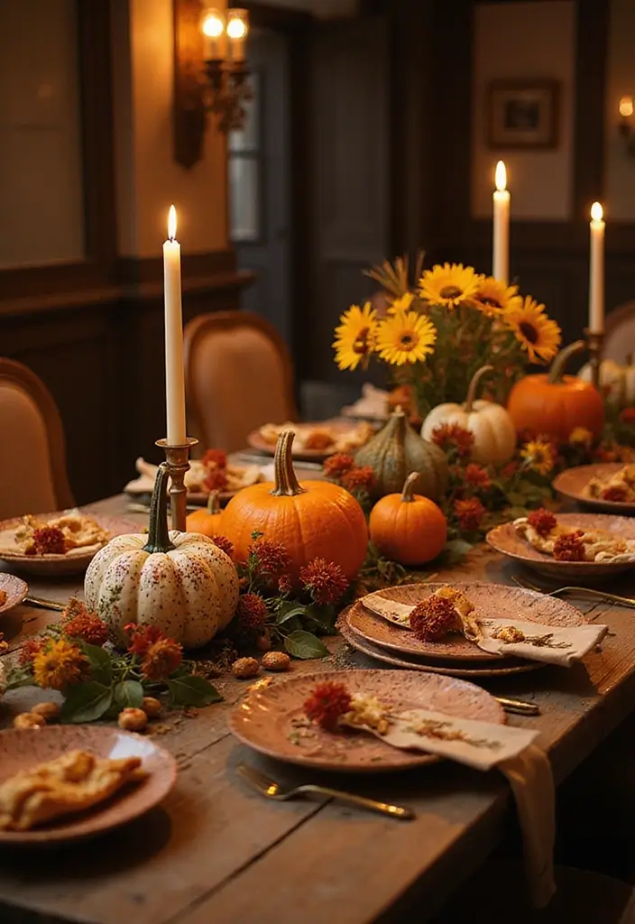 29 Halloween Decoration Ideas Indoor That Transform Your Space Spooky and Fun - 2. Pumpkin Centerpieces
