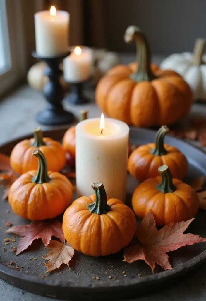 29 Halloween Decoration Ideas Indoor That Transform Your Space Spooky and Fun - 25. Halloween Scene on a Tray