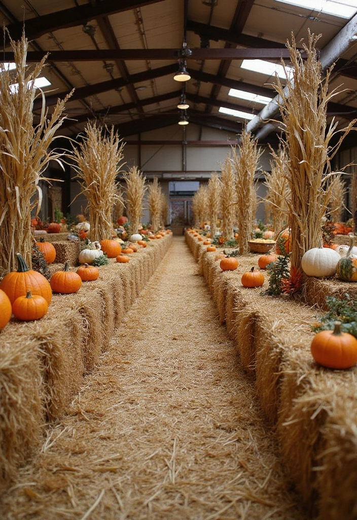 29 Halloween Decoration Ideas Indoor That Transform Your Space Spooky and Fun - 28. Indoor Corn Maze