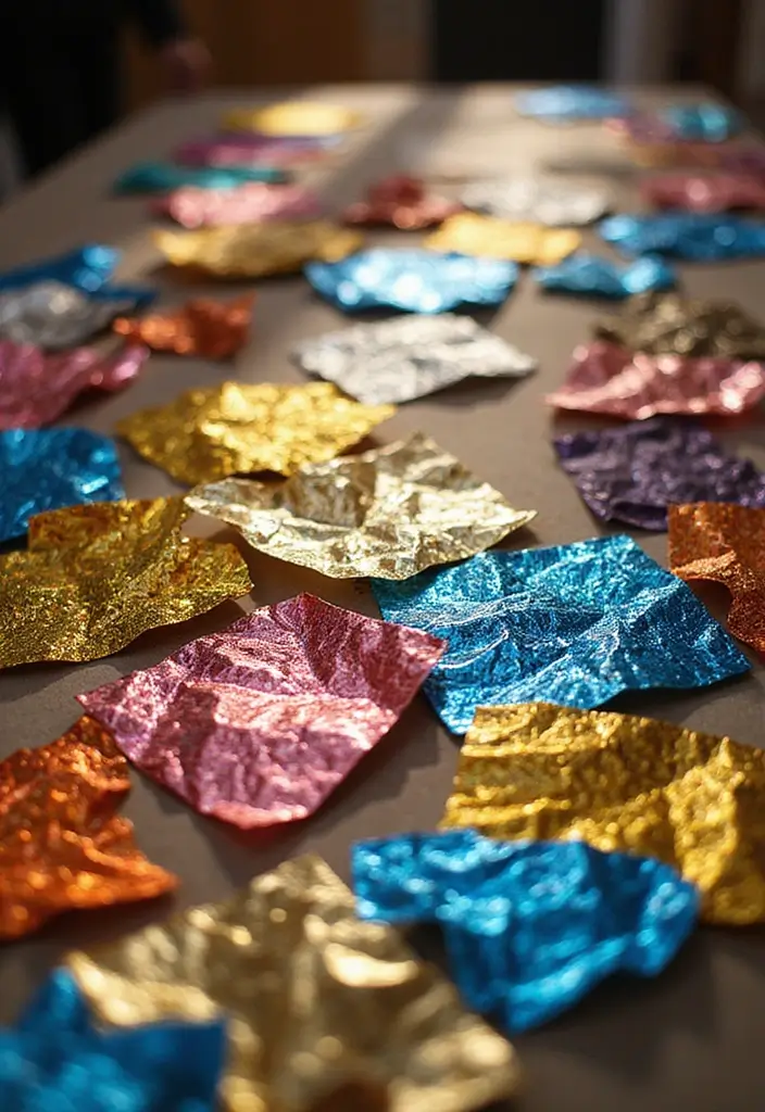 29 Infant Craft Ideas That Are Safe, Fun, and Creative - 18. Foil Art