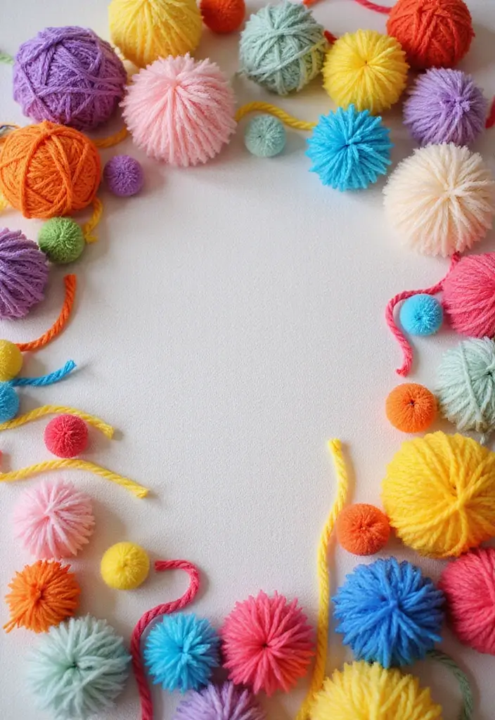 29 Infant Craft Ideas That Are Safe, Fun, and Creative - 19. Yarn Crafting