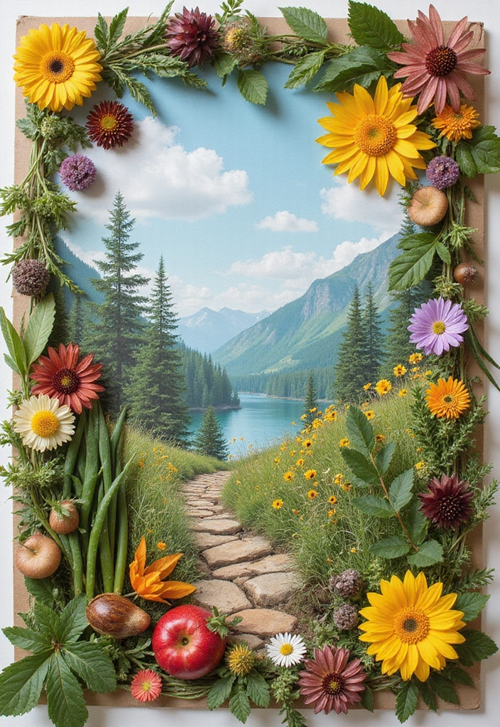 29 Infant Craft Ideas That Are Safe, Fun, and Creative - 21. Nature Collage