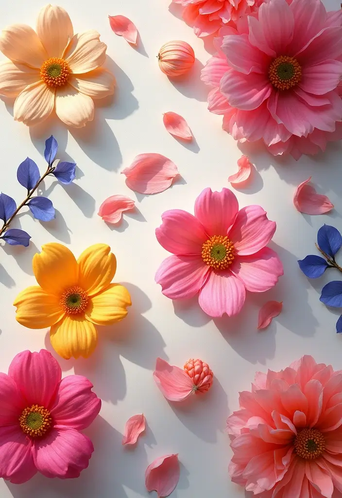 29 Infant Craft Ideas That Are Safe, Fun, and Creative - 24. Flower Petal Prints
