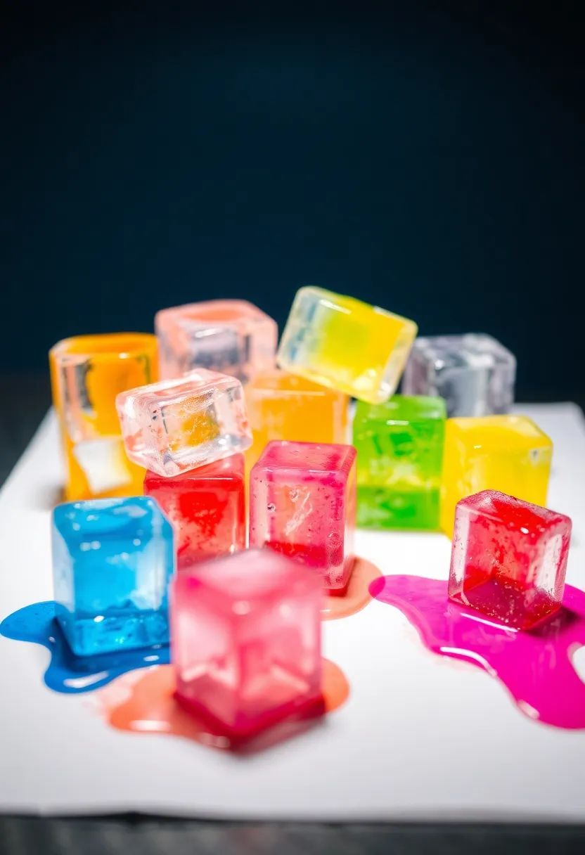 29 Infant Craft Ideas That Are Safe, Fun, and Creative - 26. Ice Cube Painting