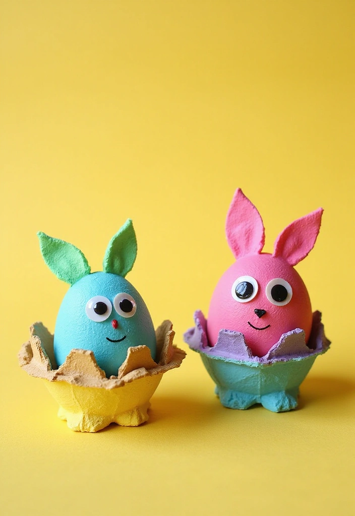 29 Infant Craft Ideas That Are Safe, Fun, and Creative - 4. Egg Carton Critters