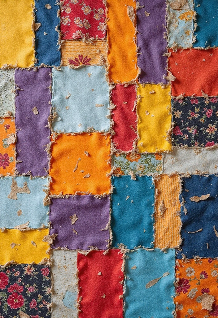 29 Infant Craft Ideas That Are Safe, Fun, and Creative - 6. Fabric Scrap Collage