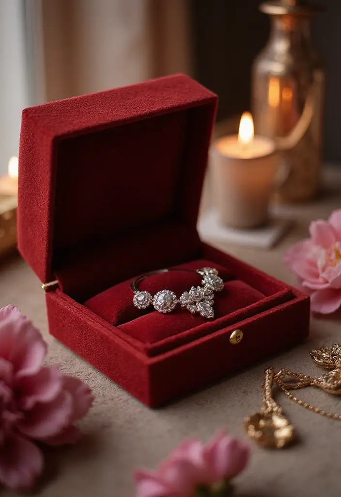 29 Jewellery Box Ideas That Are Stylish, Functional, and Handmade - 11. Elegant Velvet Box