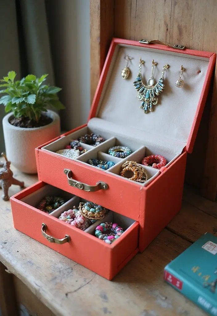 29 Jewellery Box Ideas That Are Stylish, Functional, and Handmade - 19. Collapsible Storage Box