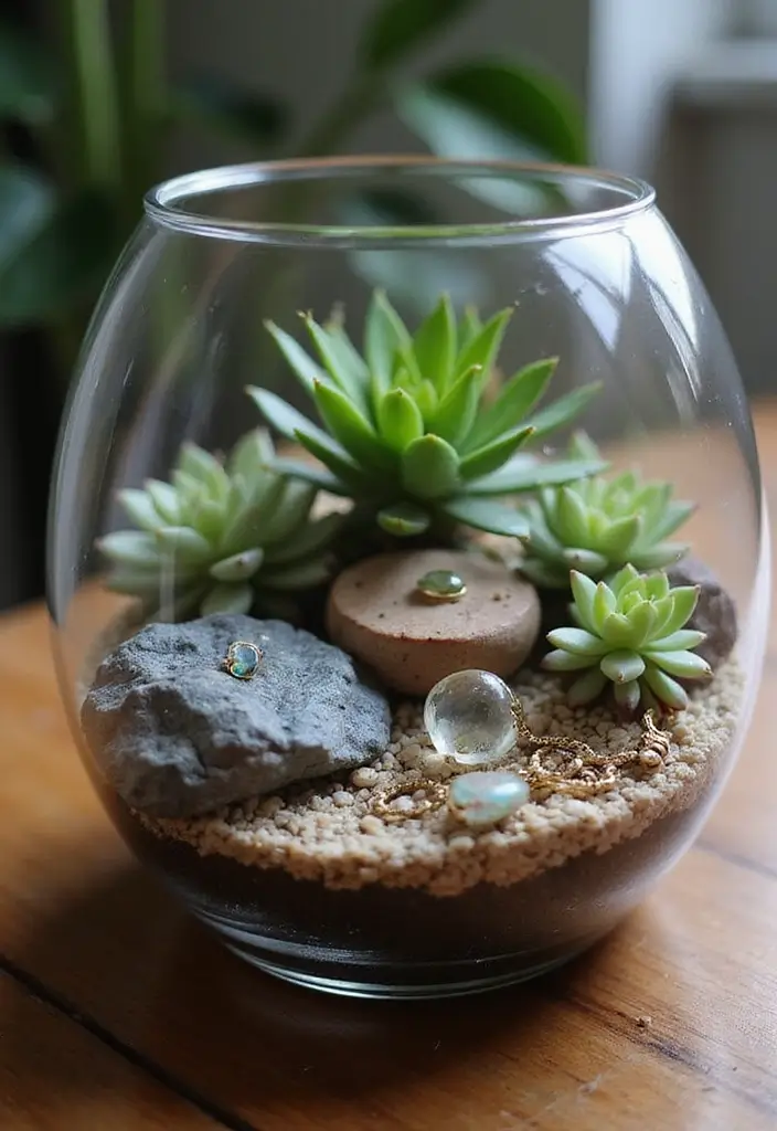29 Jewellery Box Ideas That Are Stylish, Functional, and Handmade - 21. Terrarium Box