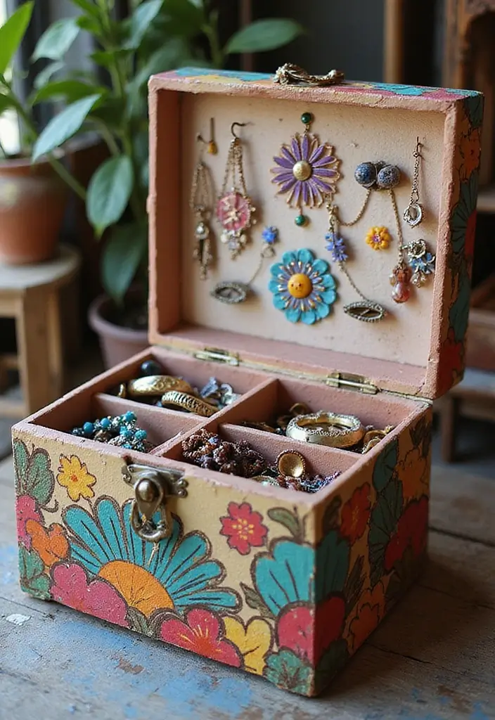 29 Jewellery Box Ideas That Are Stylish, Functional, and Handmade - 23. Creative Paper Mache Box