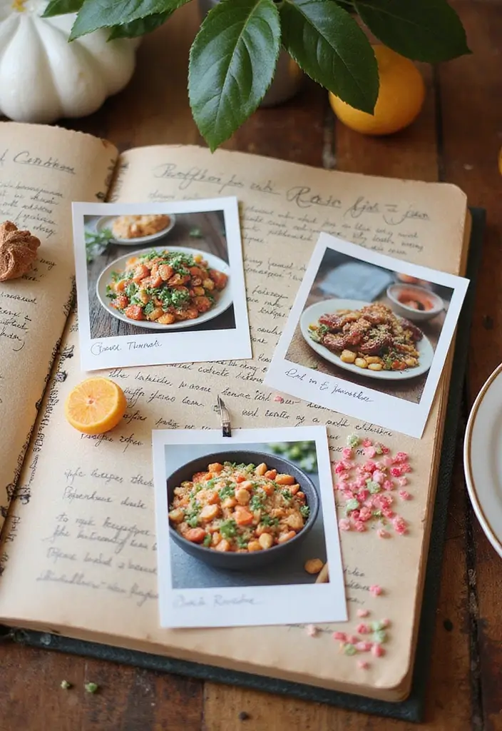 29 Journal Ideas Photo That Capture Memories in Creative Ways - 13. Recipe Scrapbook