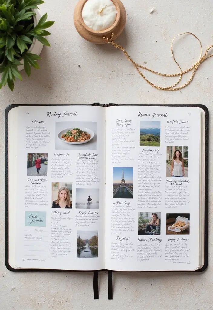29 Journal Ideas Photo That Capture Memories in Creative Ways - 22. Monthly Review Journal