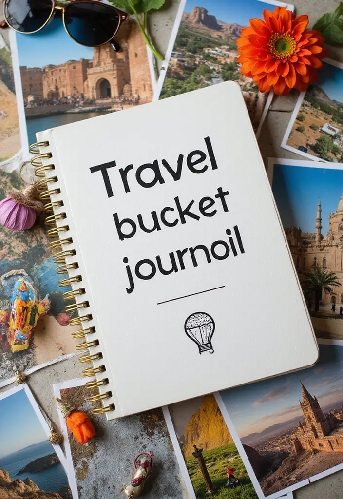 29 Journal Ideas Photo That Capture Memories in Creative Ways - 25. Travel Bucket List Journal