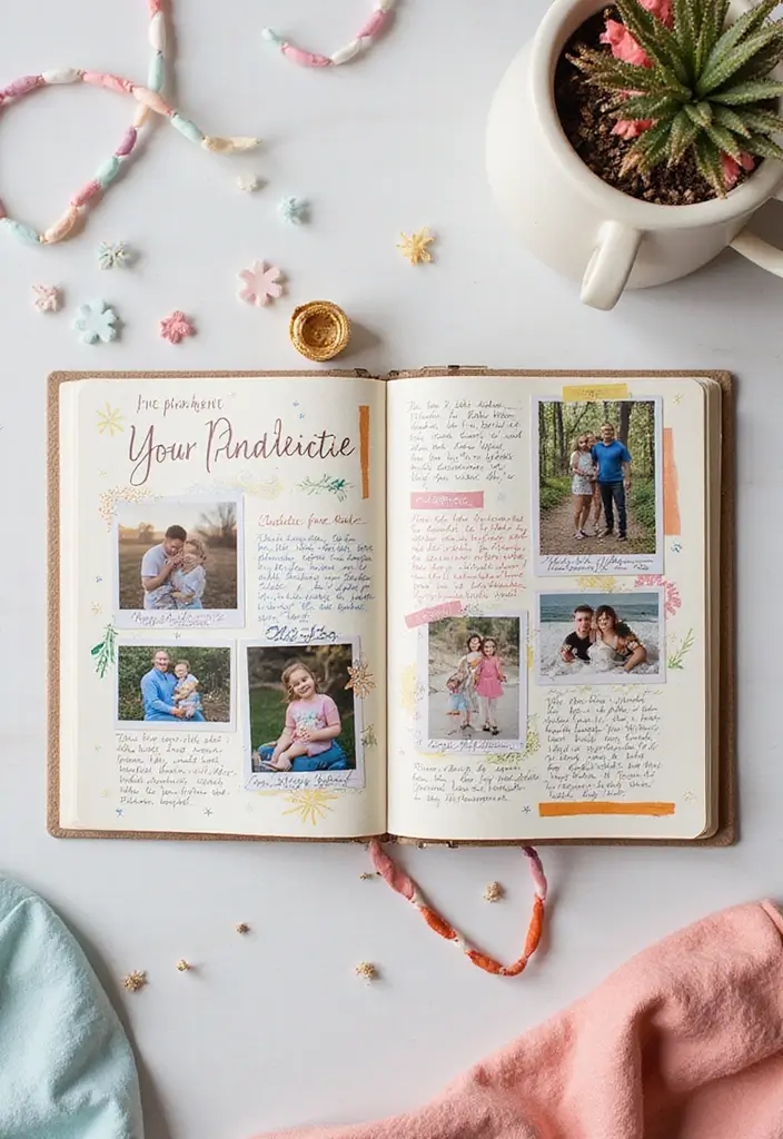 29 Journal Ideas Photo That Capture Memories in Creative Ways - 26. Parenting Journey Journal